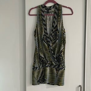 BCBGMAXAZRIA matte jersey geometric print tunic/dress